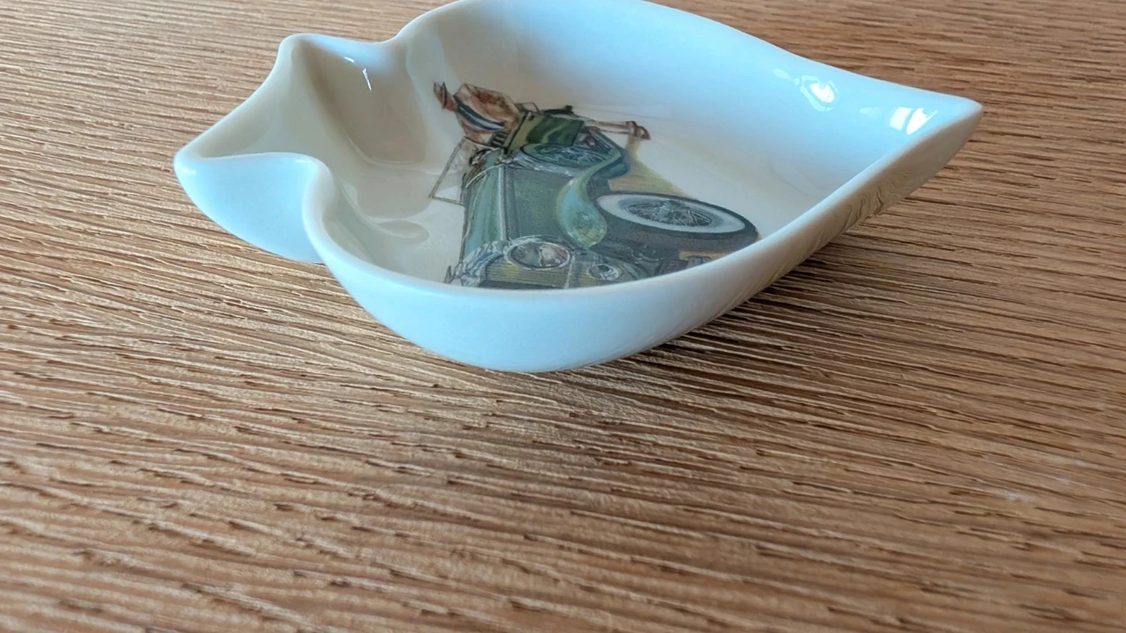 pique pocket ashtray Limoges porcelain claude brachet old car bentley – photo 7